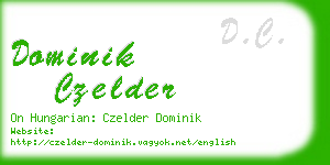 dominik czelder business card